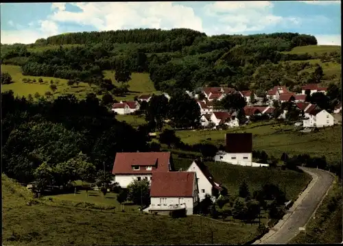 Ak Malzhagen Nümbrecht im Oberbergischen Kreis, Haus Elfriede, Panorama vom Ort