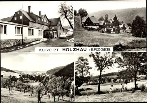 Ak Holzhau Rechenberg Bienenmühle Erzgebirge, Ortsansicht