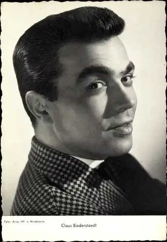 Ak Schauspieler Claus Biederstaedt, Portrait