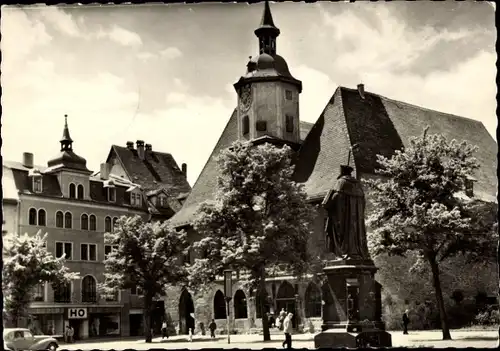 Ak Jena in Thüringen, Rathaus, Denkmal