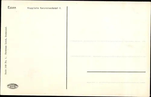 Ak Essen im Ruhrgebiet, Krupp'sche Kanonenwerkstatt II