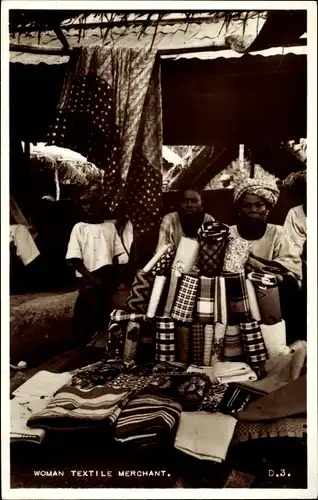 Ak Afrika, Woman Textile Merchant