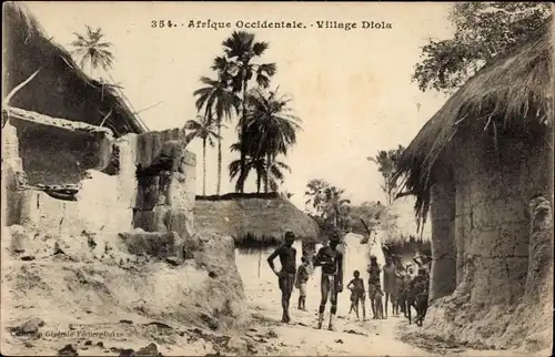 Ak Afrique Occidentale, Village Diola