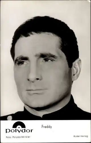 Ak Schauspieler und Sänger Freddy Quinn, Portrait, Polydor-Schallplatten