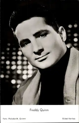 Ak Schlagersänger und Schauspieler Freddy Quinn, Portrait