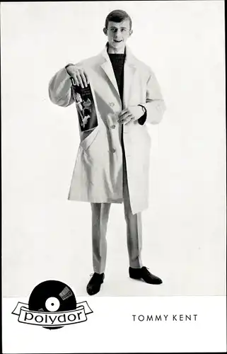 Ak Schauspieler und Sänger Tommy Kent, Portrait, Polydor-Schallplatten