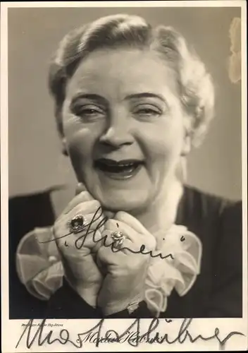 Ak Schauspielerin Marta Hübner, Portrait, Autogramm