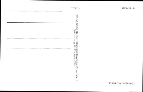 Ak Schauspielerin und Sängerin Cornelia Froboess, Conny, Autogramm