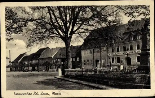 Ak Sonnewalde in der Niederlausitz, Markt