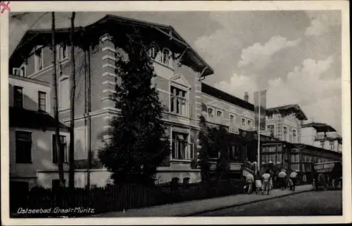 Ak Ostseebad Graal Müritz, SVK Wismut, Straßenpartie