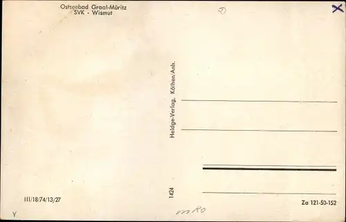 Ak Ostseebad Graal Müritz, SVK Wismut, Straßenpartie