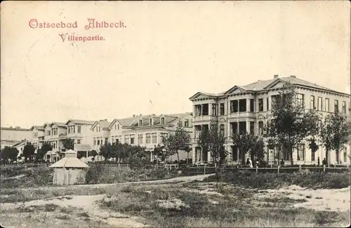 Ak Ostseebad Ahlbeck Heringsdorf auf Usedom, Villenpartie