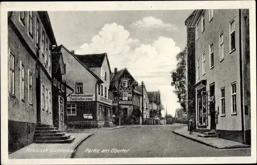 Ak Hessisch Lichtenau in Hessen, Partie am Obertor