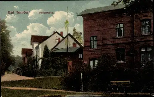 Ak Bad Nenndorf an der Weser, Parkstraße