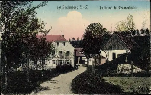 Ak Zawidów Seidenberg Schlesien, Partie mit der Grundschänke