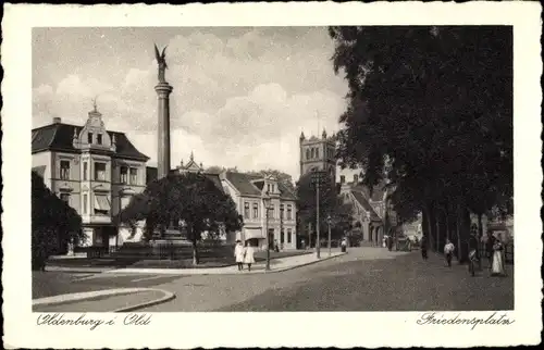 Ak Oldenburg im Großherzogtum Oldenburg, Friedensplatz