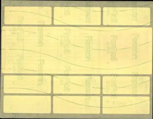 Stundenplan Aufkleber Gevalia Kaffee, Schweden, Namensschilder um 1970