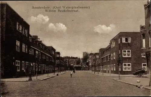 Ak Amsterdam Nordholland Niederlande, Willem Beukelsstraat