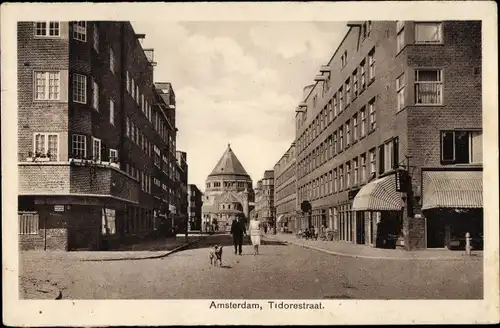 Ak Amsterdam Nordholland Niederlande, Tidorestraat