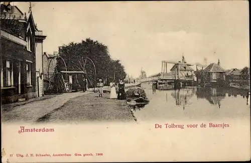 Ak Amsterdam Nordholland Niederlande, De Tolbrug voor de Baarsjes
