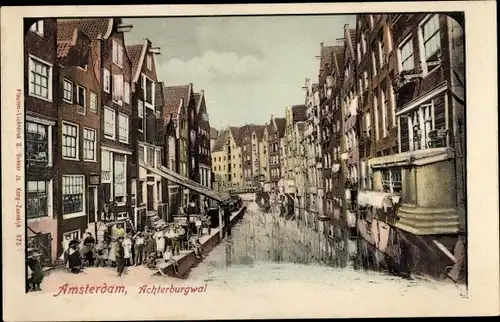 Ak Amsterdam Nordholland Niederlande, Achterburgwal