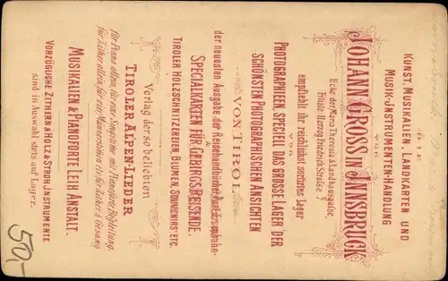 CdV Innsbruck in Tirol, Straßenpartie mit Annasäule