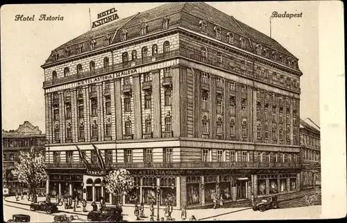 Ak Budapest Ungarn, Hotel Astoria