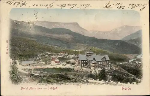 Ak Norwegen, Filefjeld, Hotel Maristuen