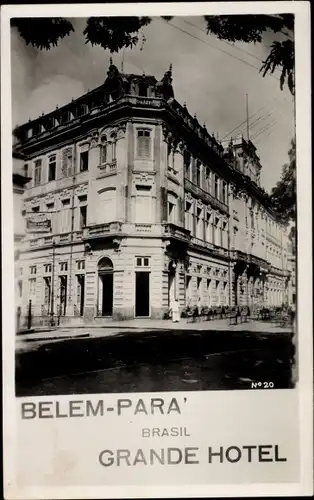 Foto Ak Belém Brasilien, Grande Hotel