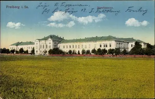 Ak Freiberg in Sachsen, Jägerkaserne