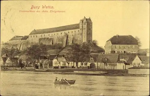 Ak Wettin Löbejün im Saalekreis, Burg Wettin