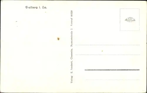 Ak Freiberg in Sachsen, Peterstraße, Donatsturm, St. Jacobikirche, Bahnhof, Hospital St. Johannis