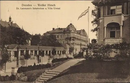 Ak Dresden Weißer Hirsch, Dr. Lahmanns Sanatorium, Villa Urvasi