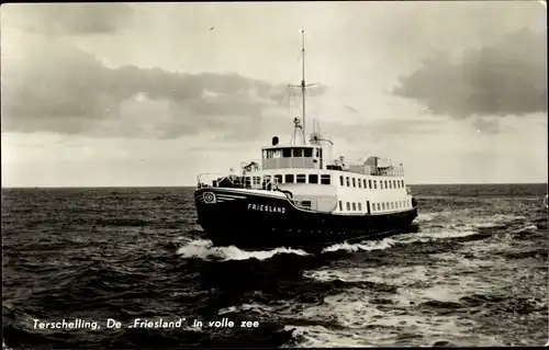 Ak Terschelling Friesland Niederlande, De Friesland in volle zee, Fährschiff