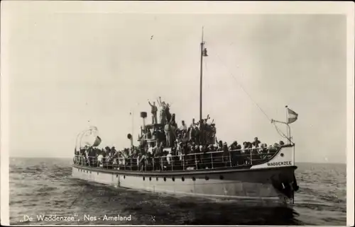 Ak Ameland Friesland Niederlande, Fährschiff De Waddenzee