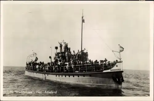 Ak Ameland Friesland Niederlande, Fährschiff De Waddenzee