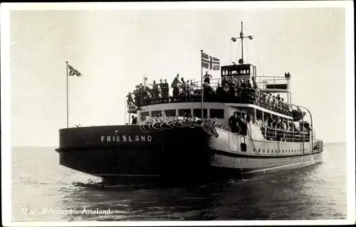 Ak Ameland Friesland Niederlande, Fährschiff Friesland