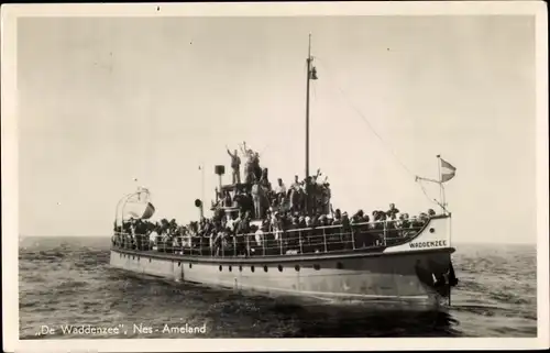 Ak Ameland Friesland Niederlande, Fährschiff De Waddenzee