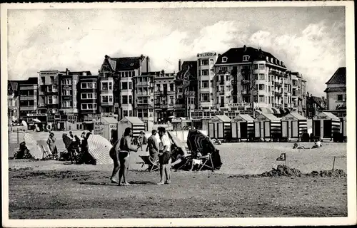 Ak La Panne De Panne Westflandern, Centre de la Digue