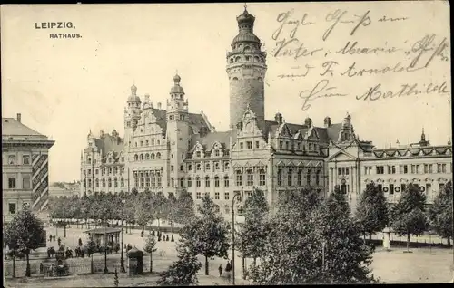 Ak Leipzig in Sachsen, Rathaus