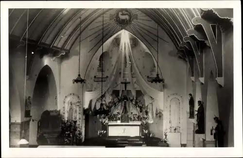 Ak Koningsbosch Limburg Niederlande, Interieur R. K. Kerk