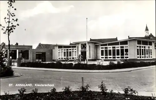 Ak Sint Annaland Zeeland Niederlande, Kleuterschool