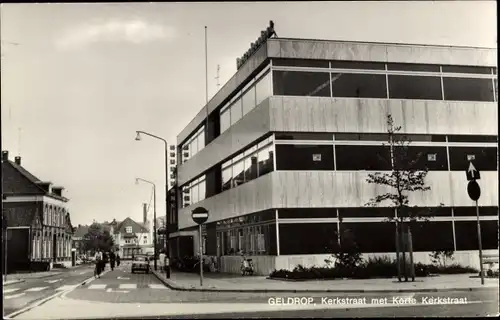 Ak Geldrop Nordbrabant Niederlande, Kerkstraat met Korte Kerkstraat