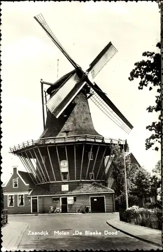 Ak Zaandijk Nordholland, Molen De Bleeke Dood