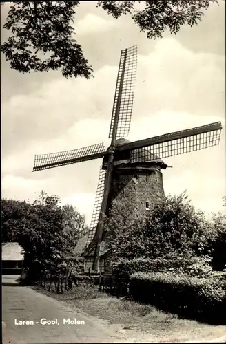 Ak Laren Nordholland Niederlande, Gooi, Molen