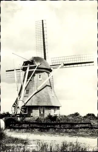 Ak Ruinen Drenthe Niederlande, Molen