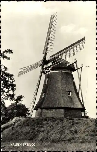 Ak Aalden Zweeloo Drenthe, Molen