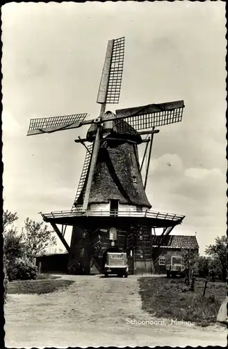 Ak Schoonoord Drenthe Niederlande, Molen