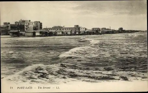 Ak Port Said Ägypten, The Strand