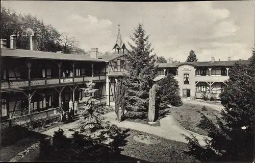 Ak Wernigerode im Harz, Harzfriede, Christl. Erholungsheim, Garten